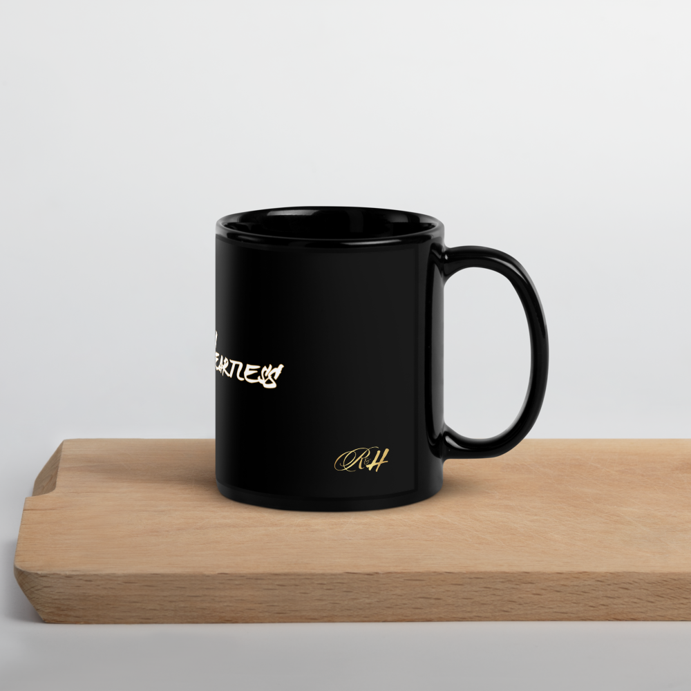 Rich & Heartless Black Glossy Mug